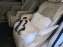 百冉皮毛一体冬季纯羊毛汽车坐垫长毛无靠背座垫真毛车垫单片方垫毛垫 前排一片+1个腰靠白色 其他车型留言车型(95%车型可用) 实拍图