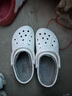 CROCS卡骆驰洞洞鞋贝雅男鞋女鞋轻便耐磨一脚蹬拖鞋休闲鞋|10126 白-100 39 (240mm) 实拍图