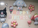 多美忆 生日场景布置女孩生日气球装饰儿童宝宝周岁快乐美乐蒂投屏套装 实拍图