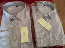 佐马仕 长袖衬衫男士衬衣男白色商务修身免烫职业正装工装大码男装春秋 斜纹紫罗兰 A8808 XL 40 实拍图