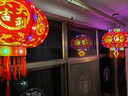 梦多福灯笼大门阳台挂的2026大红灯笼春节新年结婚婚礼装饰led灯植绒布 平安珠100#+LED光源【流苏福字】 一对装 实拍图