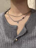 戚小米星芒双层叠戴男士项链男潮锁骨链小众高级感吊坠时尚饰品生日礼物 实拍图