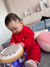 勒米熊婴儿玩具手拍鼓0-6个月儿童宝宝音乐拍拍鼓1-2-3周岁早教生日礼物 充电款升降旋转木马手拍鼓 实拍图