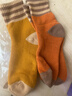 雅鹿袜子女士中筒袜秋冬季加绒加厚地板袜卡通毛圈袜女保暖毛巾袜 小熊毛圈袜-随机 2双 实拍图