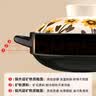 康舒（KANGSHU）向日葵砂锅家用燃气灶明火直烧炖锅汤煲干烧不裂陶瓷大容量沙锅 向日葵耐热干烧锅 3300ml 实拍图