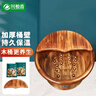 川柏香实木泡脚桶木桶洗脚盆木桶家用足浴桶泡脚木质香柏木碳化木制脚盆 30cm 【高温碳化带盖穴位按摩】+艾草60包 实拍图
