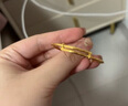 六福珠宝足金BB黄金手镯宝宝空心镯子婴儿满月礼 计价 L01GTBB0001 4.42克(含工费155元) 实拍图