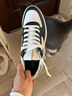 爱步（ECCO）厚底板鞋 百搭牛皮休闲鞋 街头720女鞋209713 黑色/白色39 实拍图