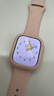 Apple/苹果 Watch Series 10 智能手表GPS款42毫米玫瑰金色铝金属表壳淡桃粉色运动型表带M/L MX1V3CH/B 实拍图