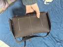 Songmont挂耳系列屋檐包mini设计师款头层牛皮通勤斜挎hobo包 暮棕色 预售7天 实拍图
