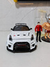 黑曼巴GTR 1:24白色小汽车模型男女小孩儿童玩具合金车模收藏摆件礼物 实拍图