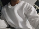 GENIOLAMODE加绒卫衣男纯色休闲圆领保暖上衣日常百搭衣服男装 实拍图