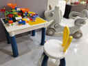 麦格萌（MAIGEMENG）儿童积木桌玩具男孩女孩宝宝大颗粒积木拼装3-6岁六一生日礼物 大号桌+1椅+500大颗粒+4增高收纳 实拍图