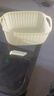 箱包皮具女士手提包仿藤编桌面收纳篮衣物厨房零食收纳筐 1个装【手提藤编篮】 实拍图