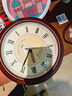 康巴丝（Compas）双面挂钟欧式石英钟挂表客厅餐厅摇摆时钟表摆钟钟表 2589咖木 实拍图