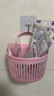 可爱壁挂式收纳篮多功能厨房浴室小挂篮免打孔挂墙首饰盒小号 粉色大嘴挂壁收纳盒 实拍图