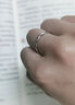 BJYLS999足银莫比乌斯戒指女素圈简约开口可调节指环男纯银食指戒尾戒 S999足银莫比乌斯戒指 实拍图