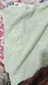 艾薇 A类枕巾纯棉上海毛圈枕盖一对装防滑隔脏防头油 52*75cm 繁花绿 实拍图