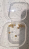 金玉白999黄金珠子足金转运珠光面古法DIY配件金珠纯金首饰女小金豆配饰 3mm光面金珠约0.03（预订） 实拍图