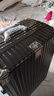 双星（doublestar）行李箱可登机箱次日达男大容量结实耐用拉杆箱旅行箱密码箱皮箱子 黑色【铝合金框、密码锁扣】 28英寸 【出国，长途旅行】 实拍图