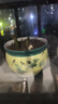 同瑞花盆陶瓷新款新中式简约花盆大号带托盘桌面绿植多肉室内透气盆栽 418-傲雪+翠竹（2个） 大号 实拍图