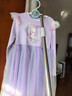 迪士尼爱莎公主裙子女2025新款女童连衣裙春秋儿童公主裙LX81227 紫120 实拍图