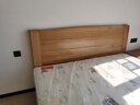 森林日记100%全榉木床全实木床双人床简约1.8米高铺硬板床婚床全原木床 单床 【特价】1.8*2米+松木床板和龙骨+2.7cm榉木床边 实拍图