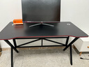 奥伦福特  电脑桌台式家用电竞游戏桌办公书桌简约书房写字桌子 碳纤维纹路单桌-120*60 升级款电竞桌 实拍图