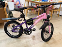 永久（FOREVER）儿童山地车儿童自行车儿童山地自行车6到12岁小学生新款变速单车 标配粉紫|单速+辐条轮+后座+车灯 18寸|身高120-150cm 实拍图