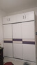 白浅【免费安装】衣柜卧室储物柜子移门衣橱简易推拉门大衣柜 【三门】1.8米主柜+顶柜 实拍图