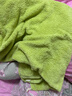 全棉时代浴巾新疆棉幻彩抗菌系列加大加厚洗澡巾 香草绿70cm×140cm  实拍图
