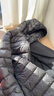 京东京造【air+零压羽绒】轻薄羽绒服男外套冬连帽白鸭绒 曜石黑S 实拍图