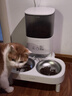 霍曼（Homerun）宠物智能自动喂食器猫粮狗粮定时猫咪自动投食机不锈钢双碗增高版 实拍图