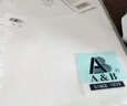 AB男T恤全棉圆领打底透气汗衫舒适宽松男短袖老人衫睡衣家居服 白色 L 实拍图