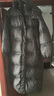 鸭鸭（YAYA）佟丽娅同款长款羽绒服女加厚长过膝东北加厚潮ins韩版宽松外套HY 黑色 L 实拍图