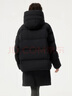 坦博尔羽绒服女短款可拆卸帽时尚大廓形秋冬外套厚530368D 黑色 155  实拍图