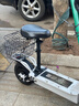 绿源【向往的生活推荐品牌】电动滑板车锂电池便携可折叠电动车成人两轮代步车迷你电动车 48V/白色110-130里/800W/智能AI/带座 实拍图