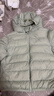 嘟嘟家宝宝羽绒服新年轻薄儿童白鸭绒保暖男童连帽外套过年衣服 绿色110 实拍图
