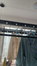 金贵夫人阳台晾衣架手摇式手动升降晾衣杆伸缩晒衣架家用折叠凉衣架 幻夜黑 2.4m 四杆 +横杆【高硬度碳钢】 实拍图