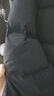 坦博尔羽绒服女短款可拆卸帽时尚大廓形秋冬外套厚530368D 黑色 175  实拍图