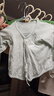童泰（TONGTAI）婴儿和服半背衣纯棉四季0-3个月新生儿衣服宝宝居家上衣2件装 绿色（双层护肚款） 59 码(建议1-3个月身高55-60cm) 实拍图