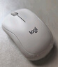 罗技（Logitech）M221 轻音鼠标 无线鼠标 办公鼠标 对称鼠标 带无线微型接收器 米白色 实拍图