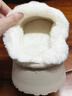 UGG同款 棉拖鞋女士冬季家居厚底防滑保暖外穿毛绒软底半包跟棉鞋 米色 40-41 【适合39-40】 实拍图