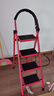 星恺梯子家用折叠梯人字梯多功能登高爬梯扶梯小梯子TZ10四步红 实拍图