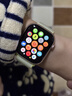 Apple/苹果 Watch Series 10 智能手表GPS款42毫米玫瑰金色铝金属表壳淡桃粉色运动型表带S/M MX1R3CH/B 实拍图