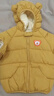 G.duck小黄鸭冬季加绒加厚宝宝羽绒棉服童装衣婴幼儿发光卡通连帽外套 升级版加绒亮灯 黄色 90 码【建议身高70-80cm】 实拍图