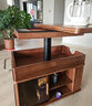 和暄实木可移动茶几家用折叠升降可储物边柜多功能带轮沙发边几小推车 乐旭-新款【胡桃色】 实拍图