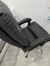 顾全老板椅可躺办公椅真皮家用工学椅午休转椅电脑椅子C533黑皮 实拍图