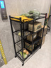 全品屋厨房置物架落地多功能用具层架收纳家用水果蔬菜篮子储物货架348 实拍图
