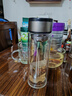 【京东物流配送】高硼硅双层玻璃杯大容量泡茶杯水杯子茶水分离杯 【双层加厚】茶杯350ml1只 实拍图